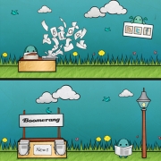 Illustrated Website Banners for Boomerang PR