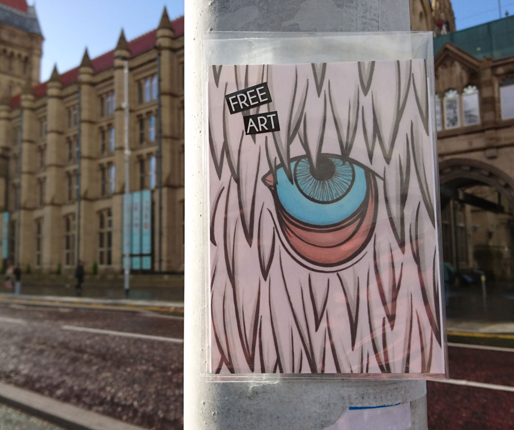 #ArtDrop Manchester Oxford Road